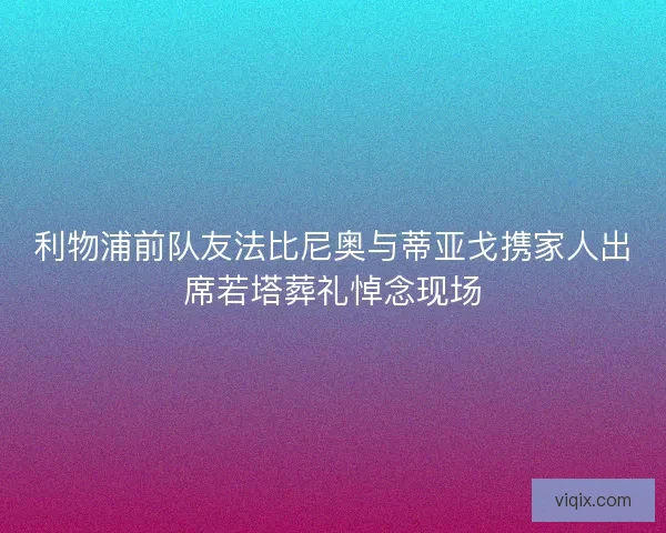 利物浦前队友法比尼奥与蒂亚戈携家人出席若塔葬礼悼念现场 利物浦前队友法比尼奥与蒂亚戈携家人出席若塔葬礼悼念现场